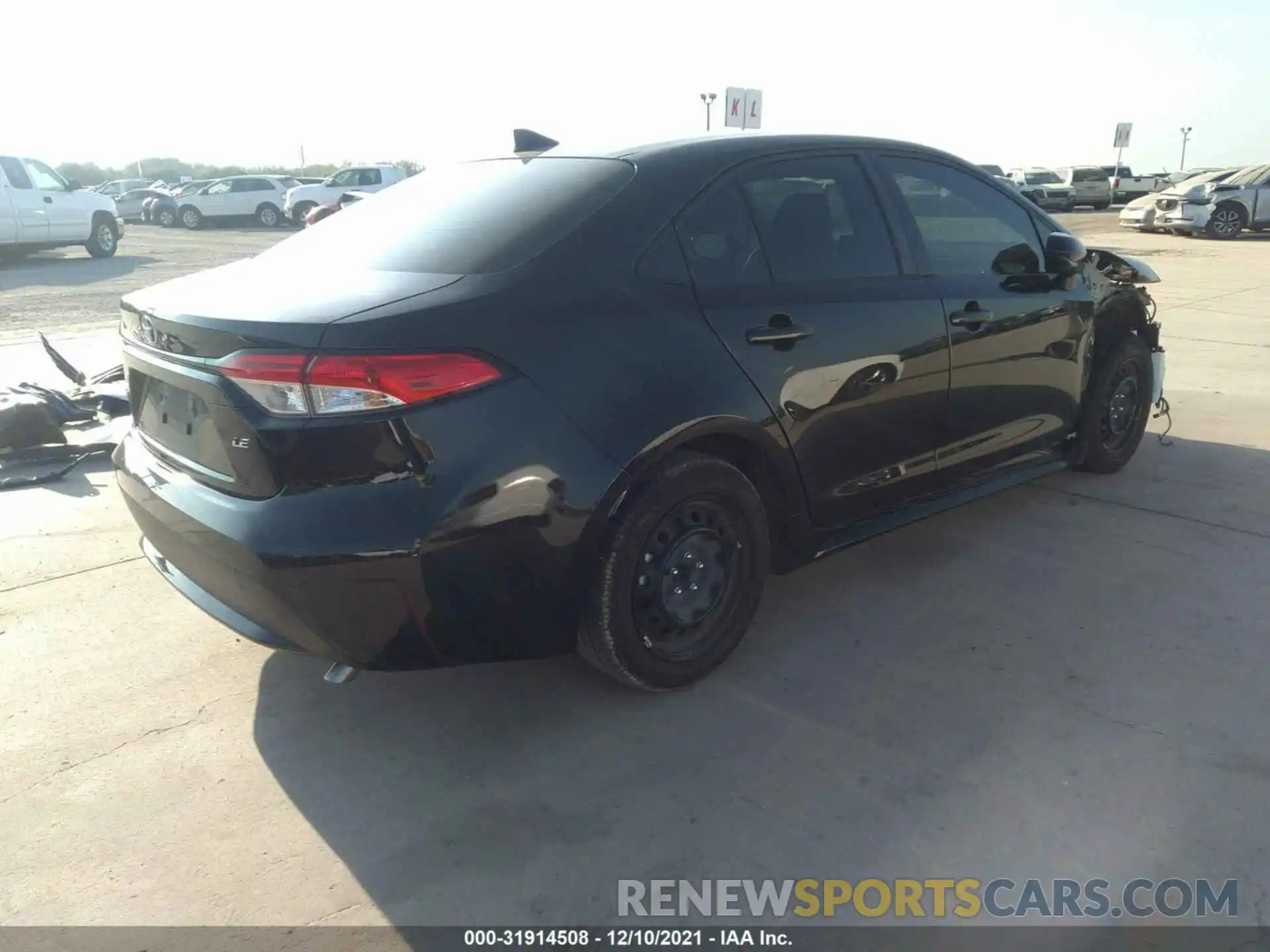 4 Photograph of a damaged car JTDEPMAE6MJ160211 TOYOTA COROLLA 2021