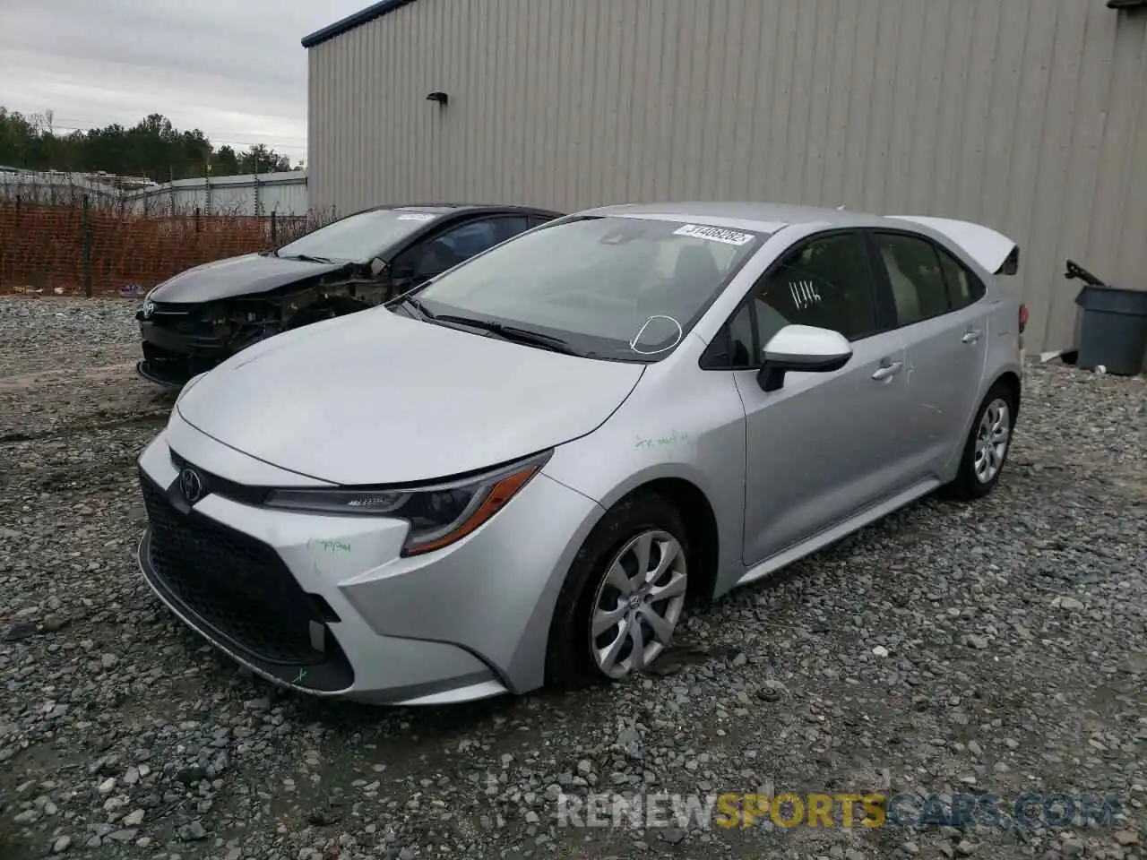 2 Photograph of a damaged car JTDEPMAE6MJ160872 TOYOTA COROLLA 2021