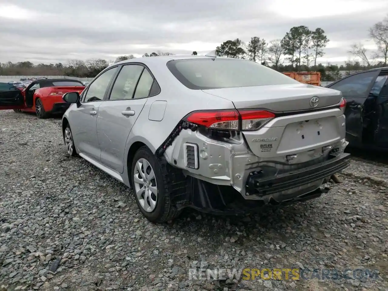 3 Photograph of a damaged car JTDEPMAE6MJ160872 TOYOTA COROLLA 2021