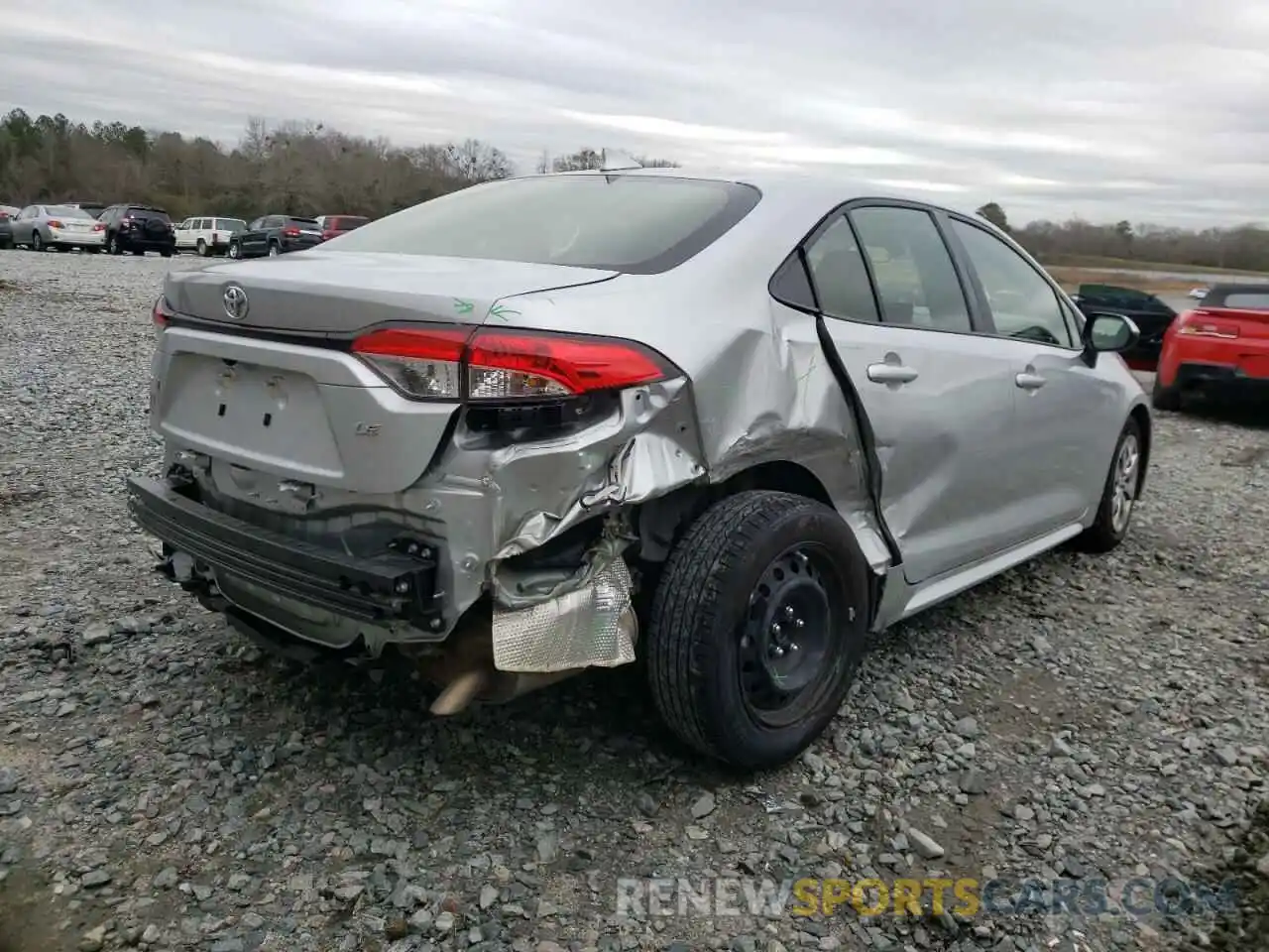 4 Photograph of a damaged car JTDEPMAE6MJ160872 TOYOTA COROLLA 2021