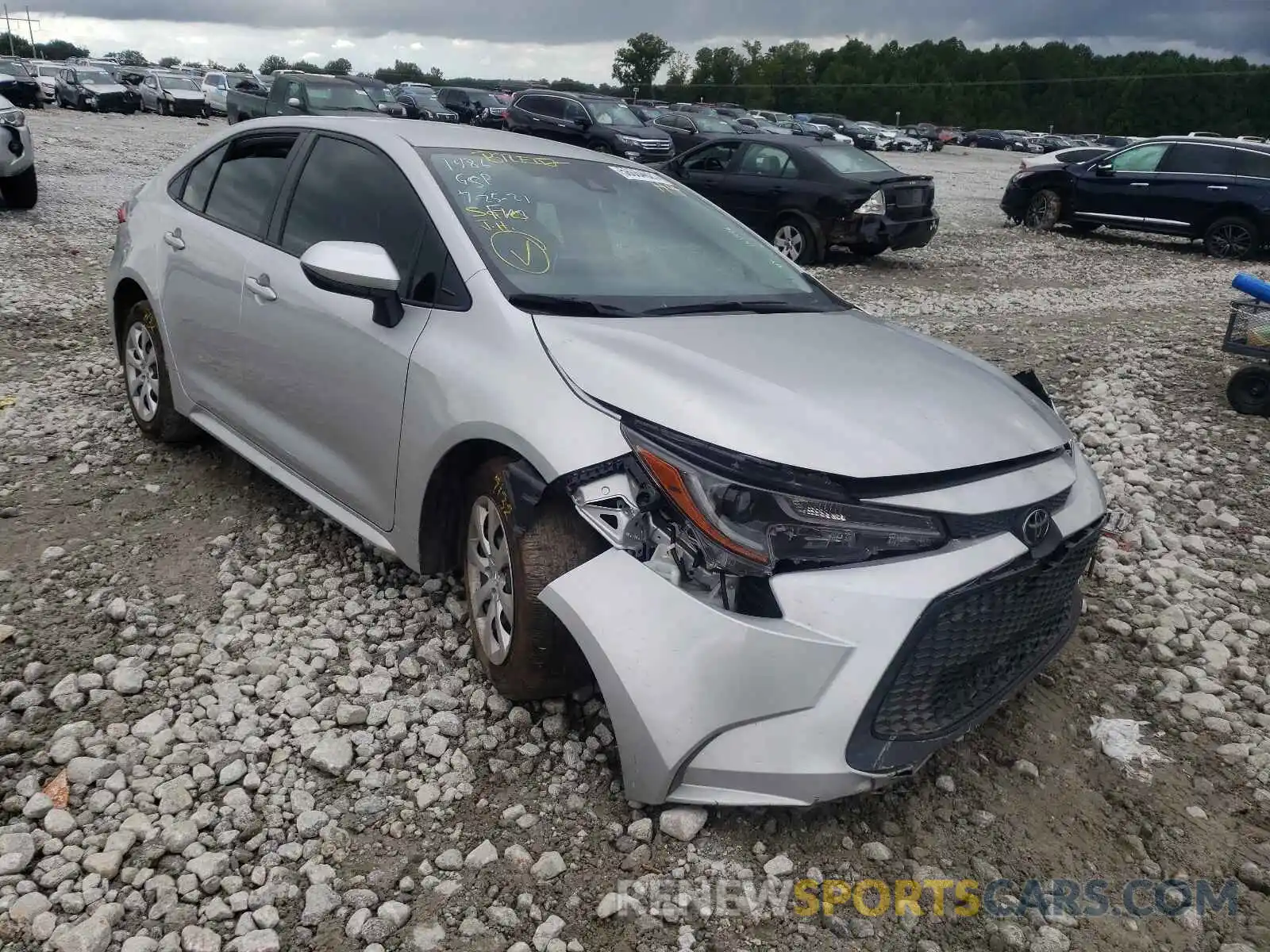 1 Photograph of a damaged car JTDEPMAE6MJ161486 TOYOTA COROLLA 2021