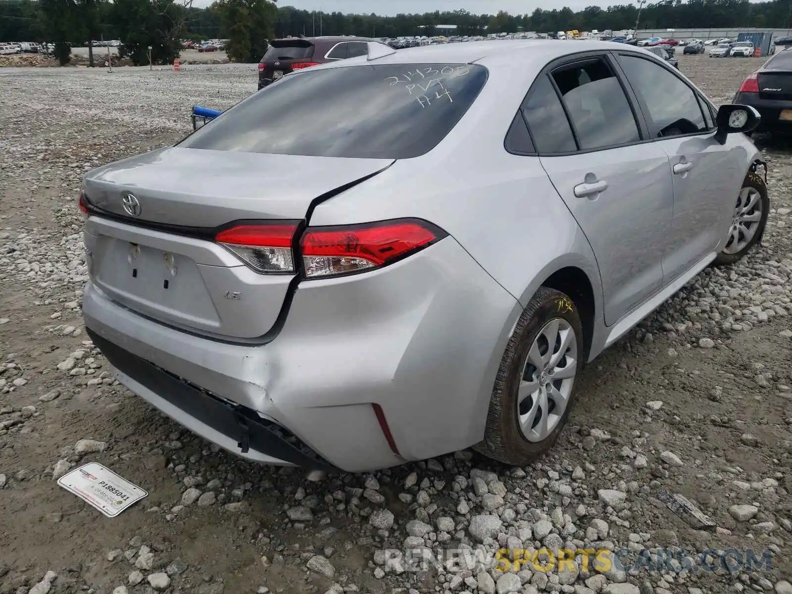 4 Photograph of a damaged car JTDEPMAE6MJ161486 TOYOTA COROLLA 2021