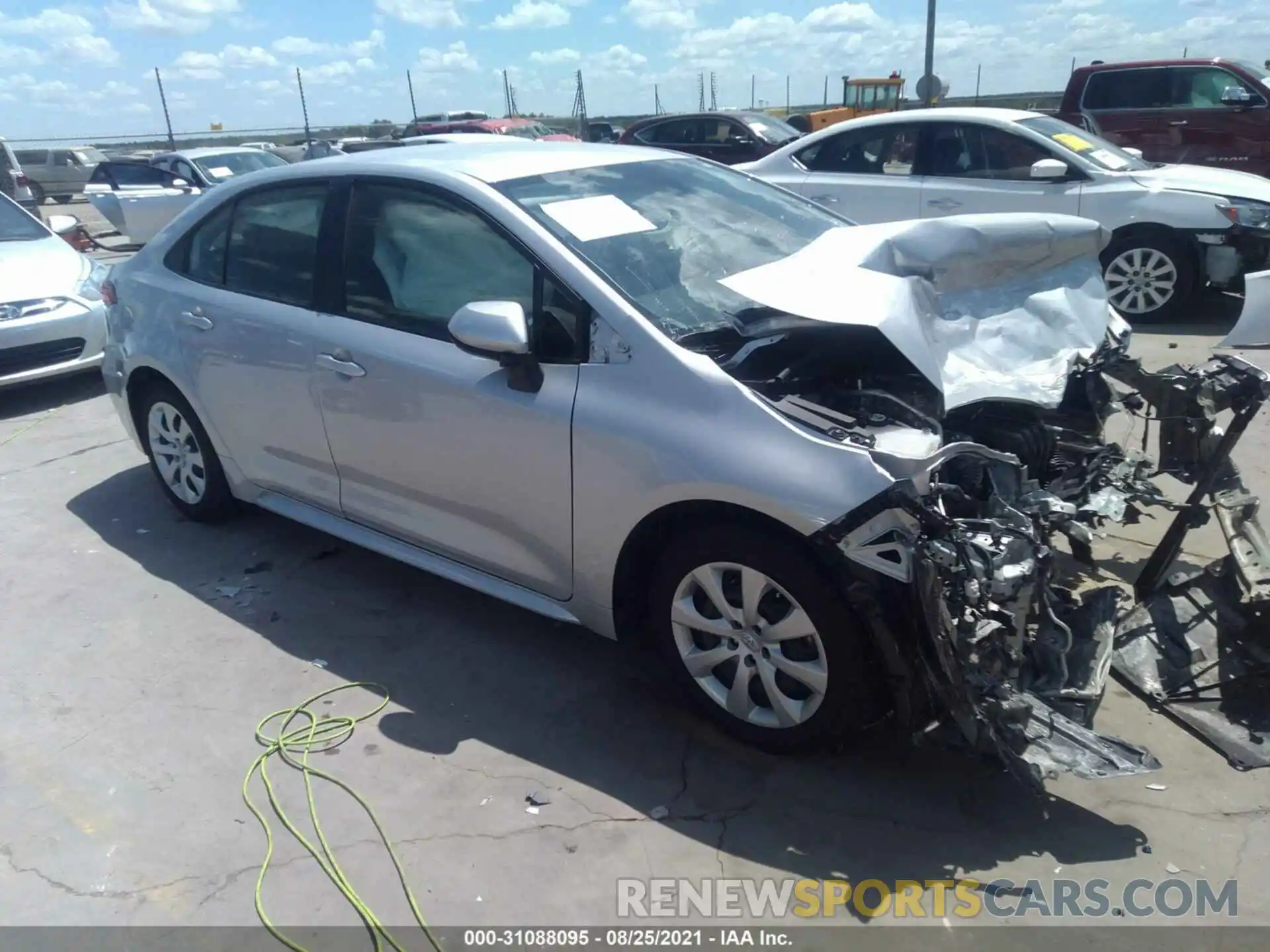 1 Photograph of a damaged car JTDEPMAE6MJ162072 TOYOTA COROLLA 2021