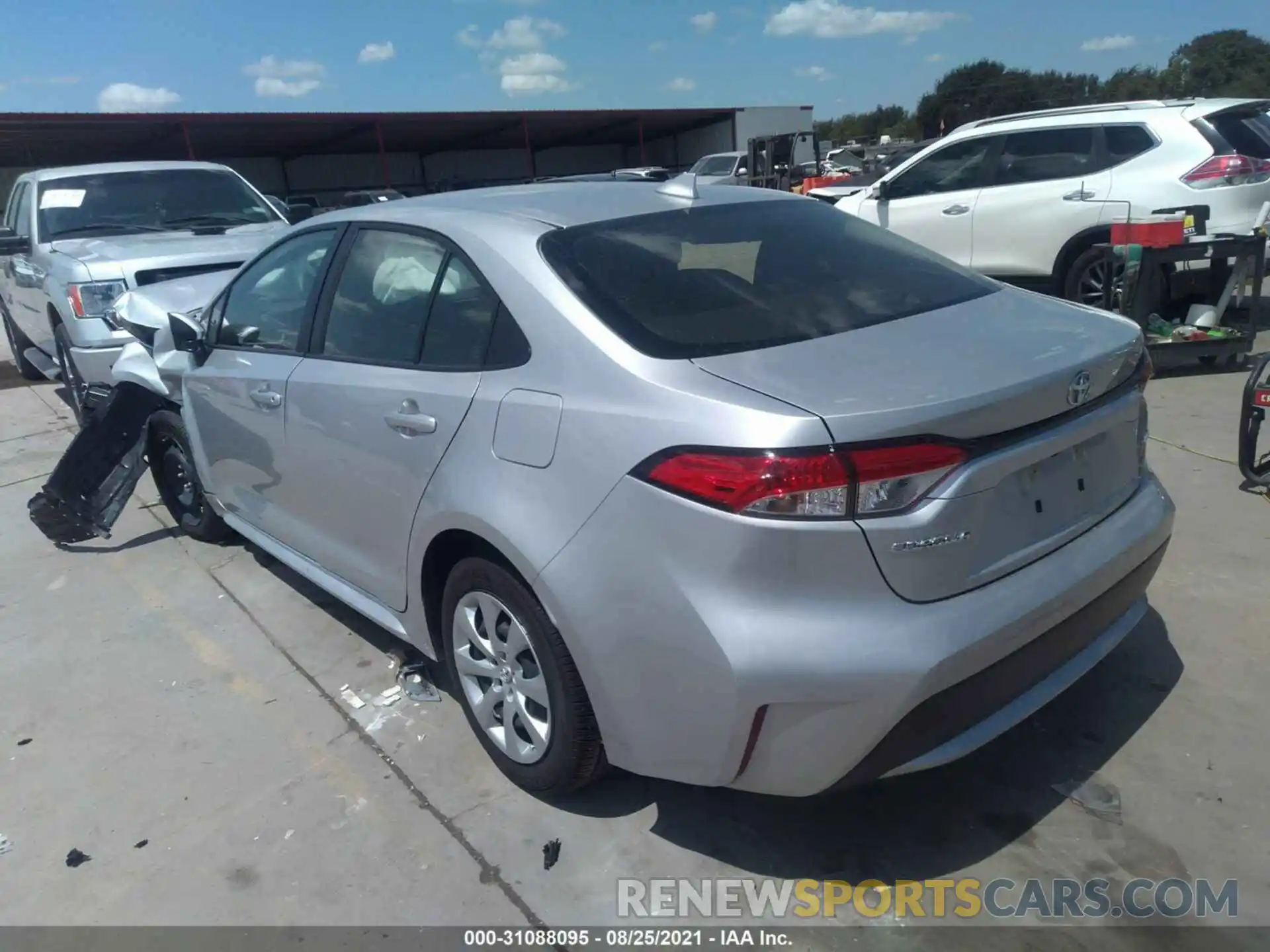 3 Photograph of a damaged car JTDEPMAE6MJ162072 TOYOTA COROLLA 2021