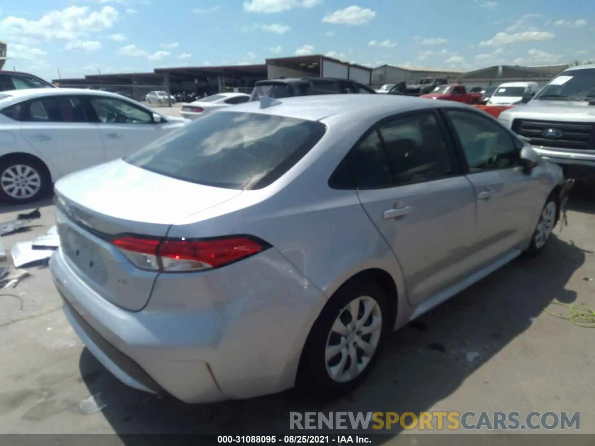 4 Photograph of a damaged car JTDEPMAE6MJ162072 TOYOTA COROLLA 2021