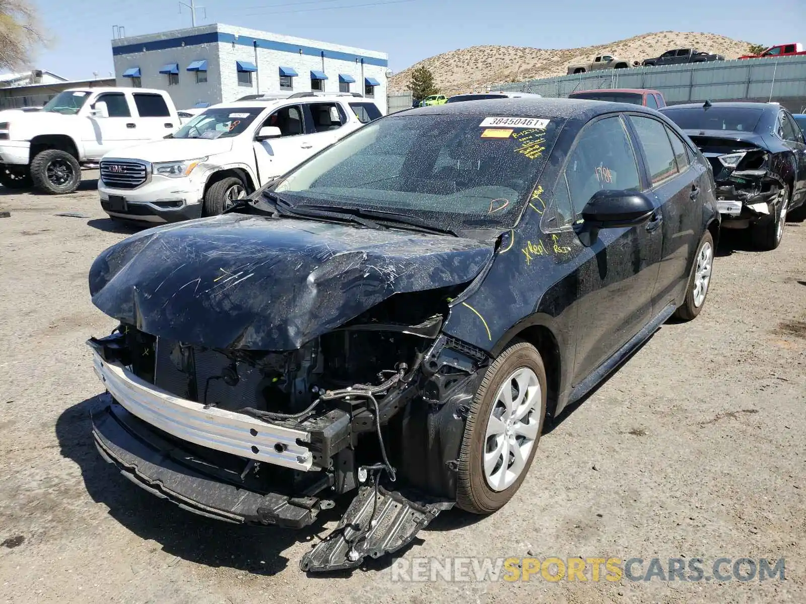 2 Photograph of a damaged car JTDEPMAE6MJ162153 TOYOTA COROLLA 2021