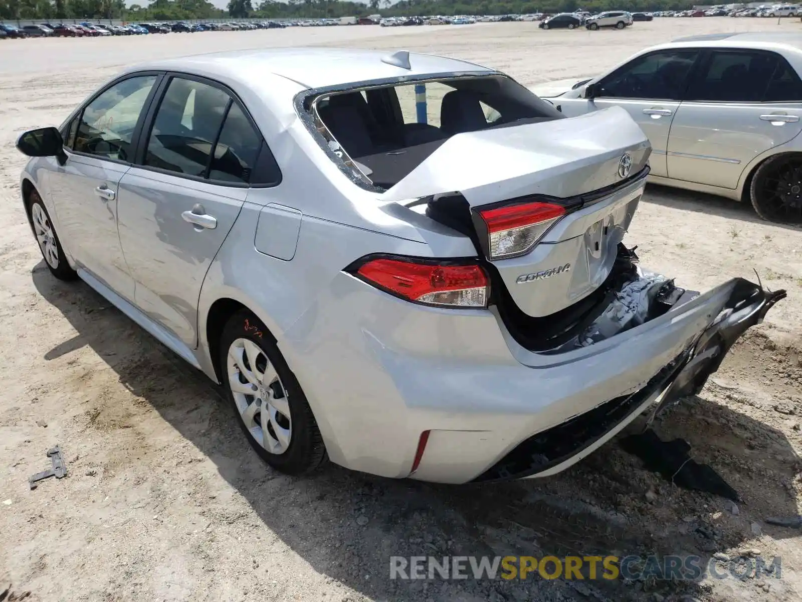 3 Photograph of a damaged car JTDEPMAE6MJ162993 TOYOTA COROLLA 2021