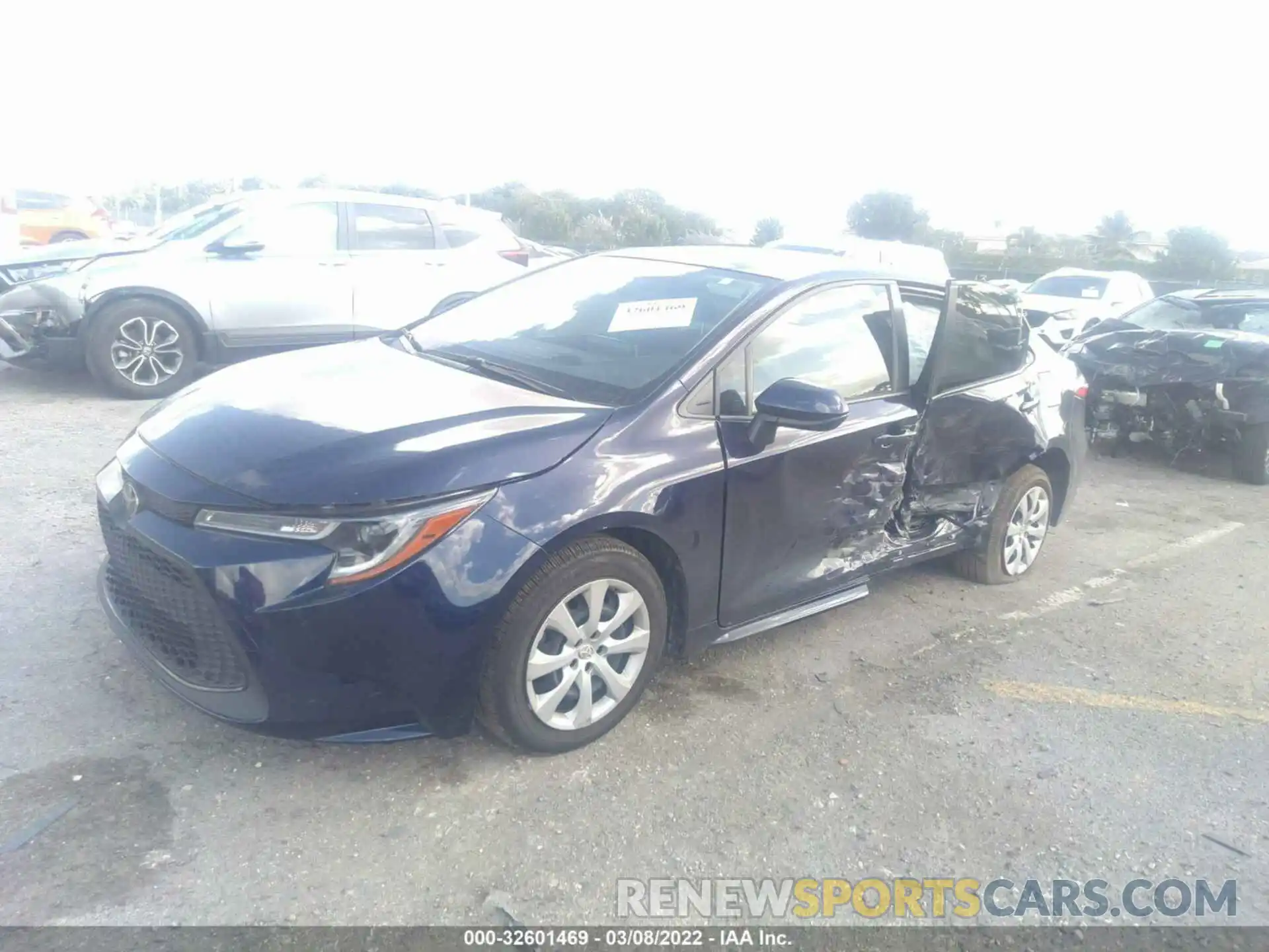 2 Photograph of a damaged car JTDEPMAE6MJ163223 TOYOTA COROLLA 2021