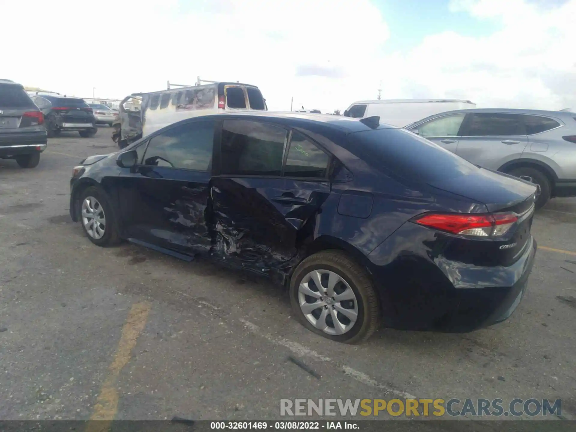 3 Photograph of a damaged car JTDEPMAE6MJ163223 TOYOTA COROLLA 2021