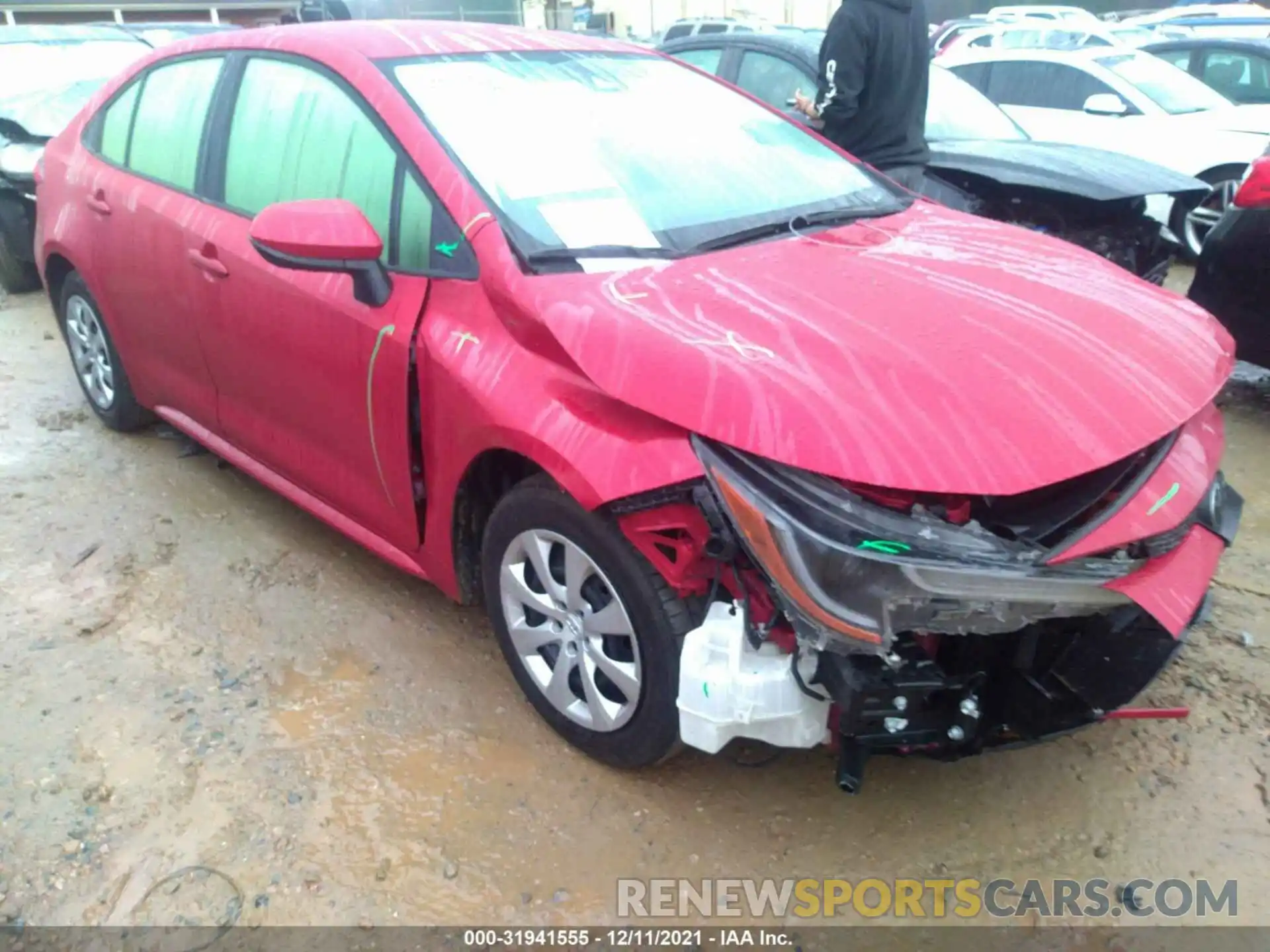 1 Photograph of a damaged car JTDEPMAE6MJ163304 TOYOTA COROLLA 2021