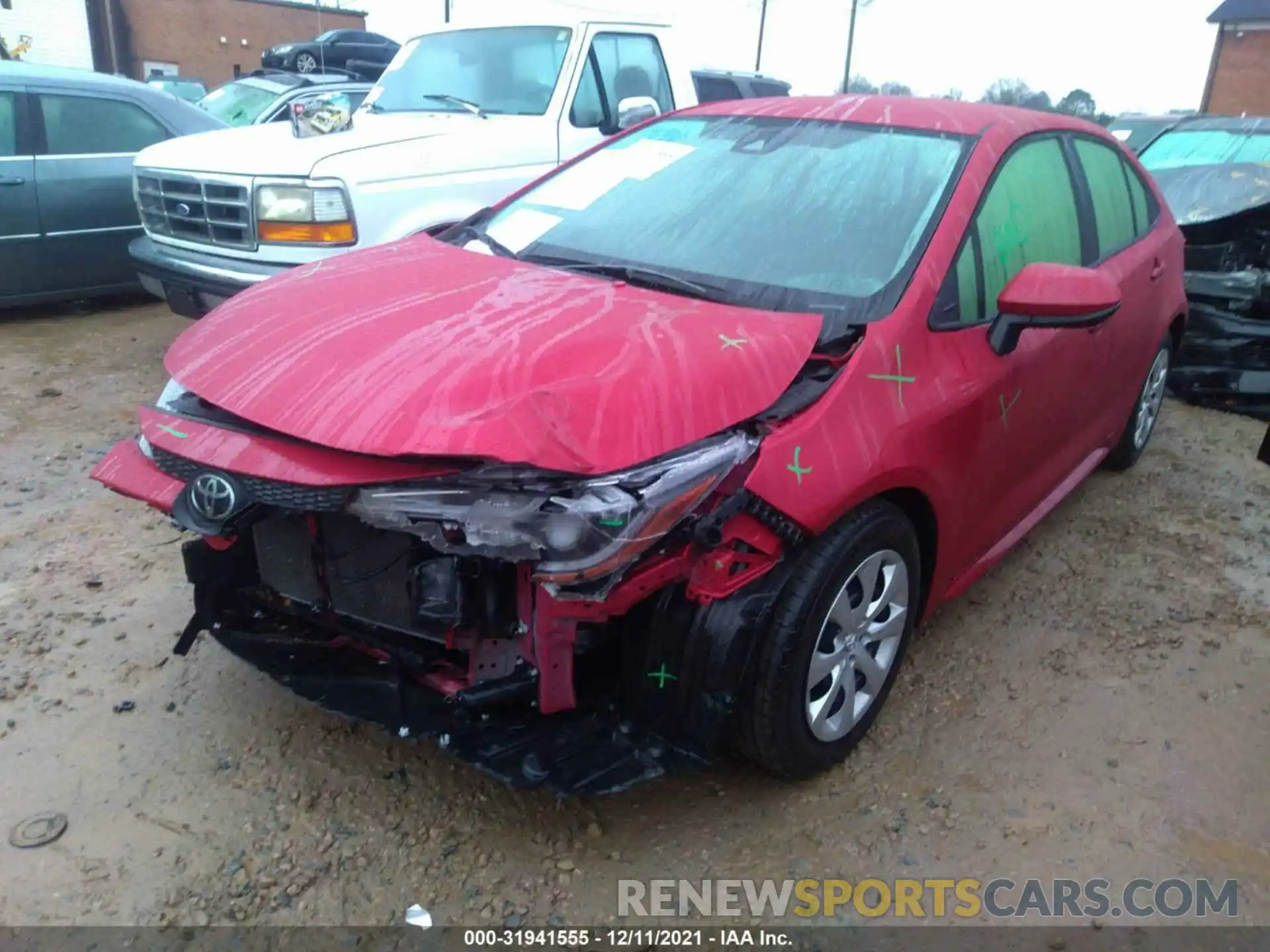 2 Photograph of a damaged car JTDEPMAE6MJ163304 TOYOTA COROLLA 2021