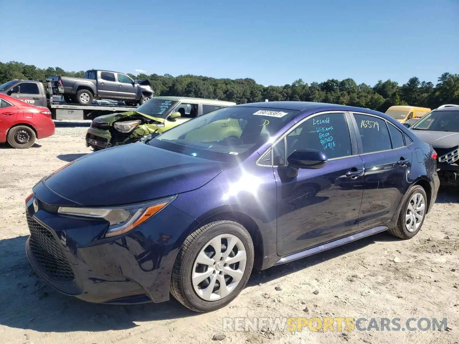 2 Photograph of a damaged car JTDEPMAE6MJ164016 TOYOTA COROLLA 2021