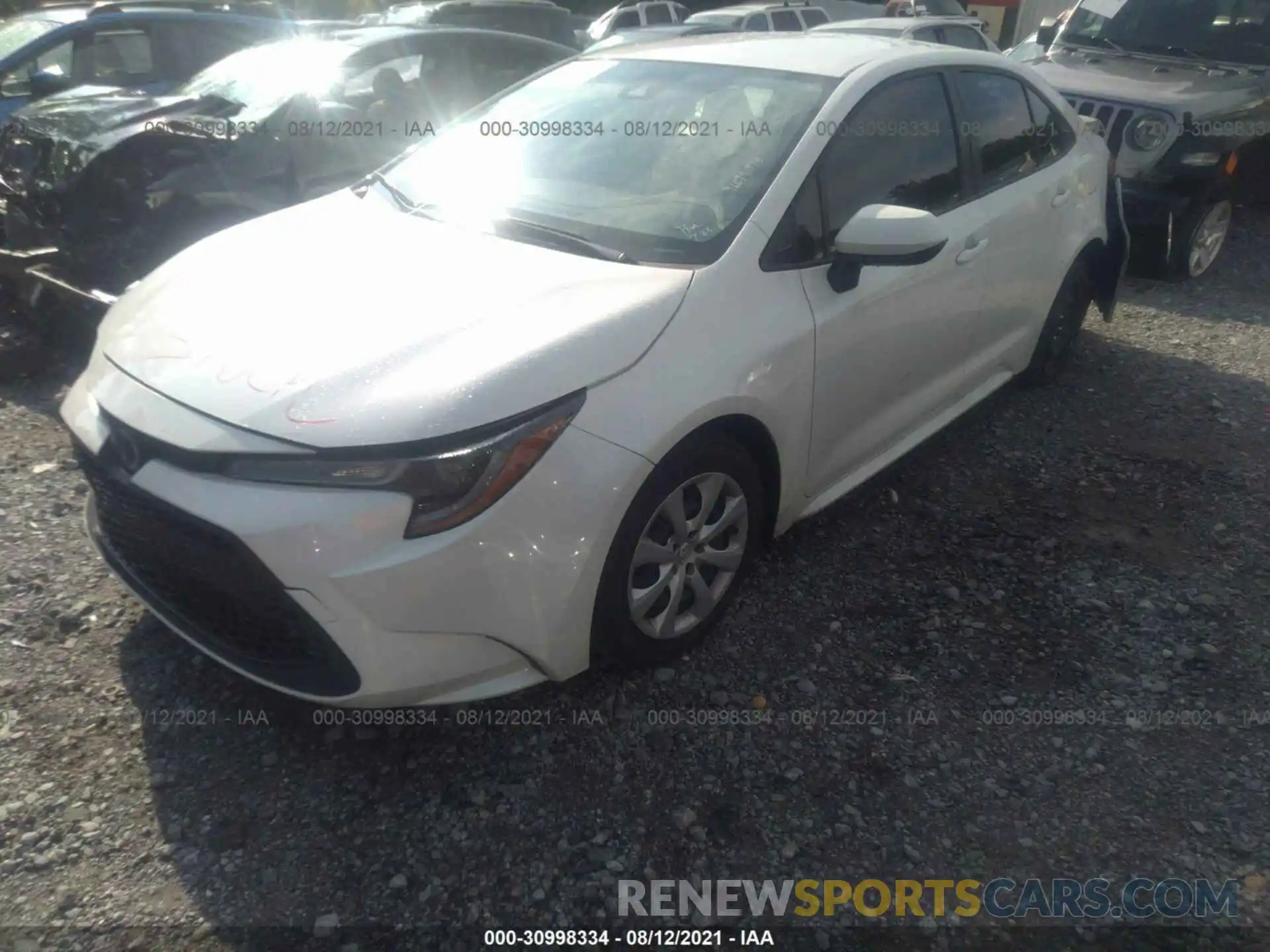 2 Photograph of a damaged car JTDEPMAE6MJ164078 TOYOTA COROLLA 2021