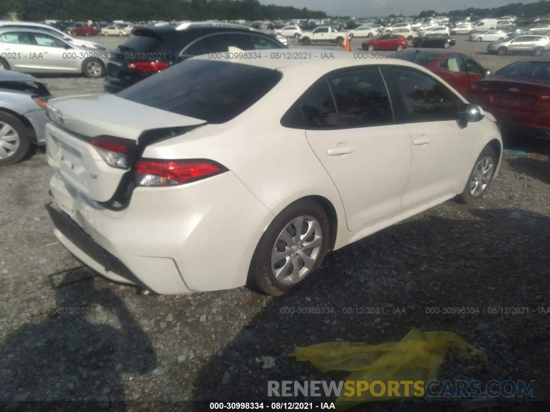 4 Photograph of a damaged car JTDEPMAE6MJ164078 TOYOTA COROLLA 2021