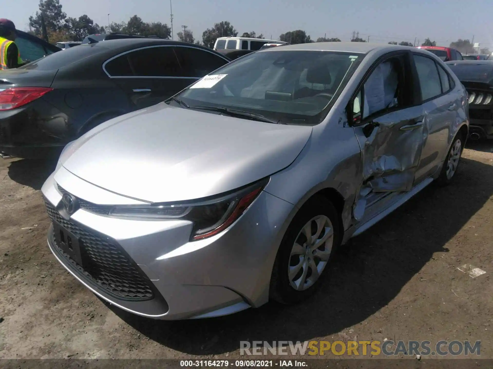 2 Photograph of a damaged car JTDEPMAE6MJ165490 TOYOTA COROLLA 2021