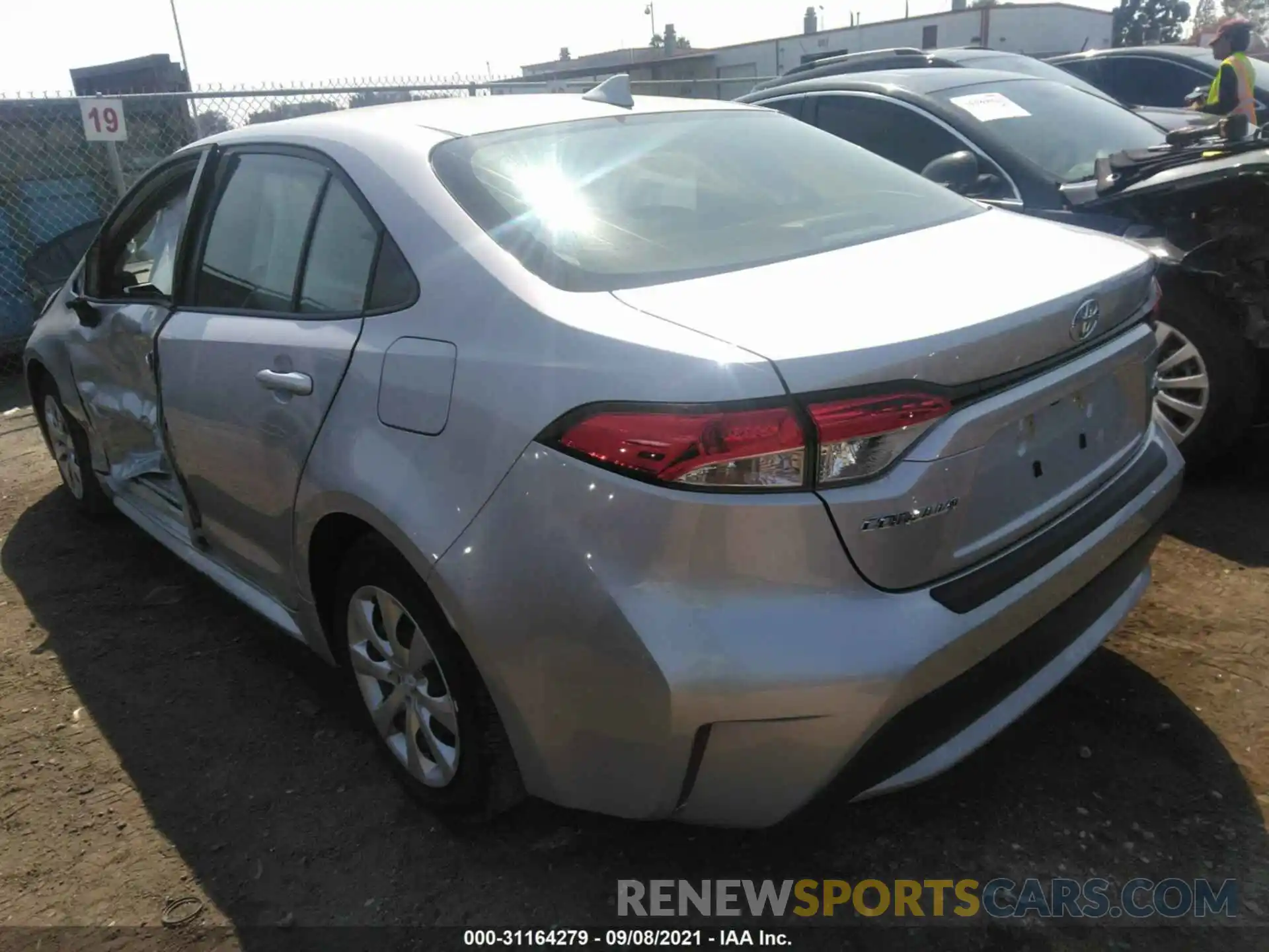 3 Photograph of a damaged car JTDEPMAE6MJ165490 TOYOTA COROLLA 2021