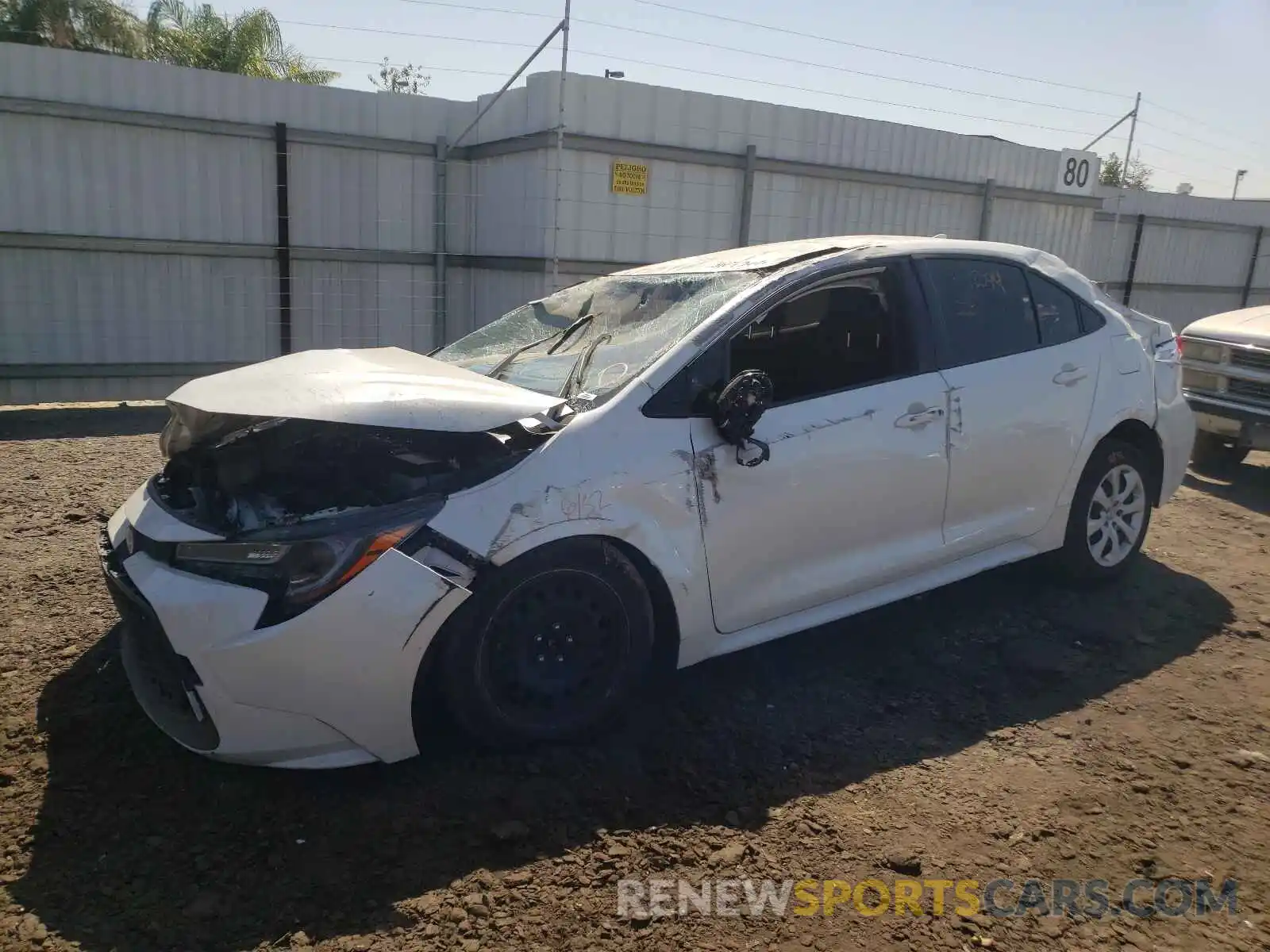 2 Photograph of a damaged car JTDEPMAE6MJ166722 TOYOTA COROLLA 2021