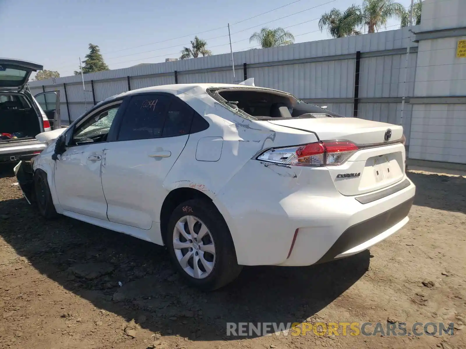 3 Photograph of a damaged car JTDEPMAE6MJ166722 TOYOTA COROLLA 2021