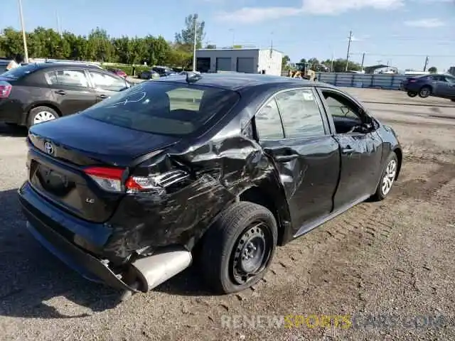 4 Photograph of a damaged car JTDEPMAE6MJ168017 TOYOTA COROLLA 2021