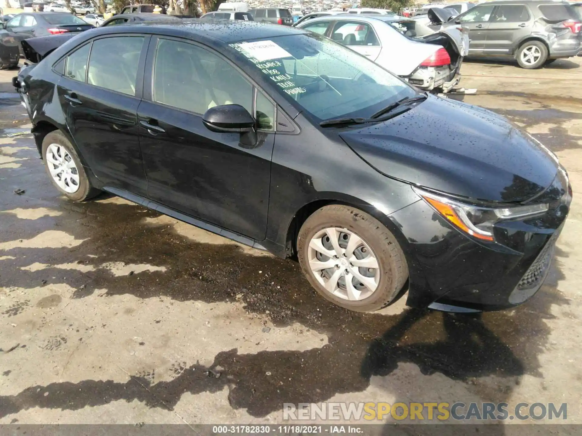 1 Photograph of a damaged car JTDEPMAE6MJ169166 TOYOTA COROLLA 2021