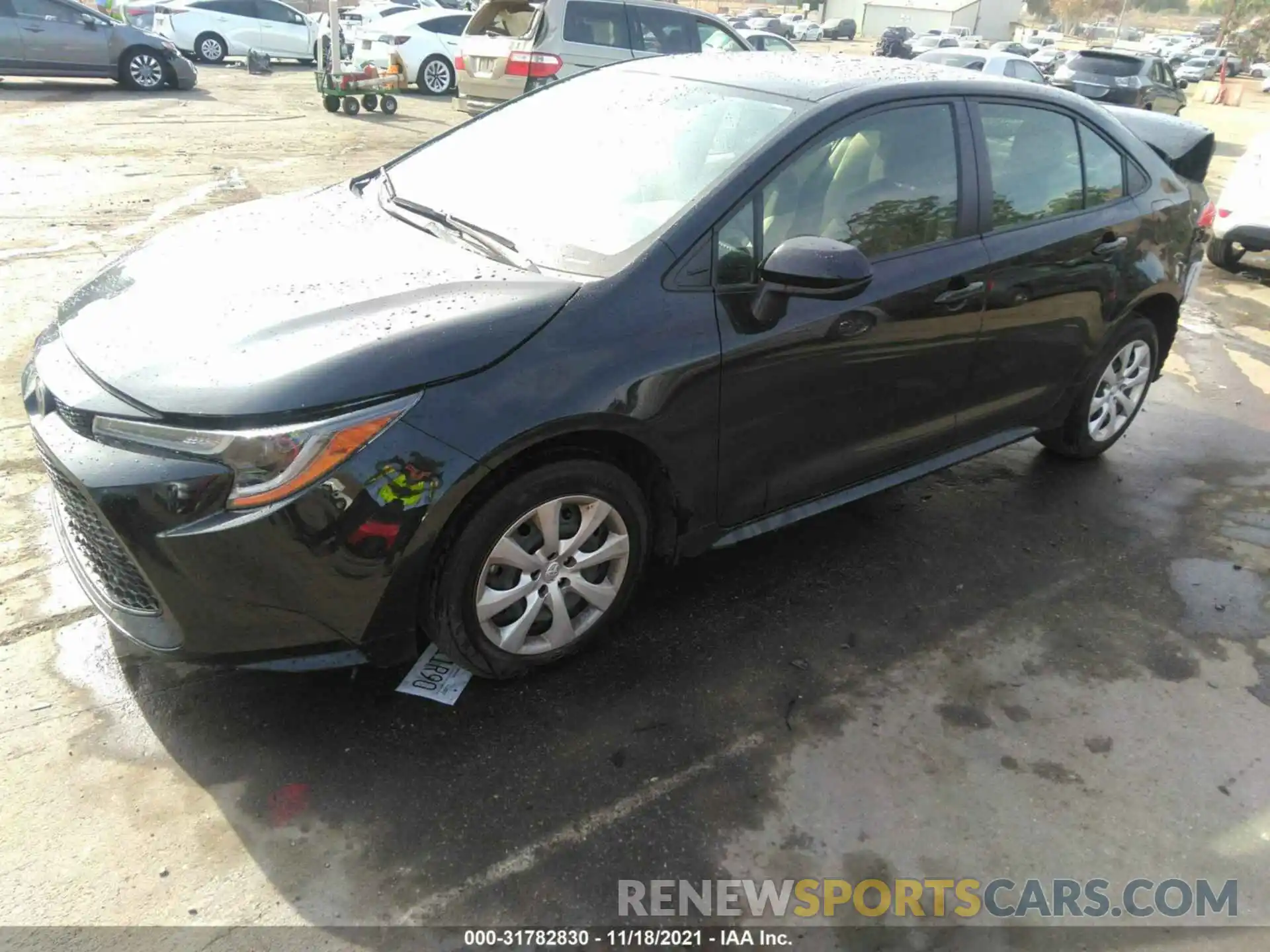 2 Photograph of a damaged car JTDEPMAE6MJ169166 TOYOTA COROLLA 2021