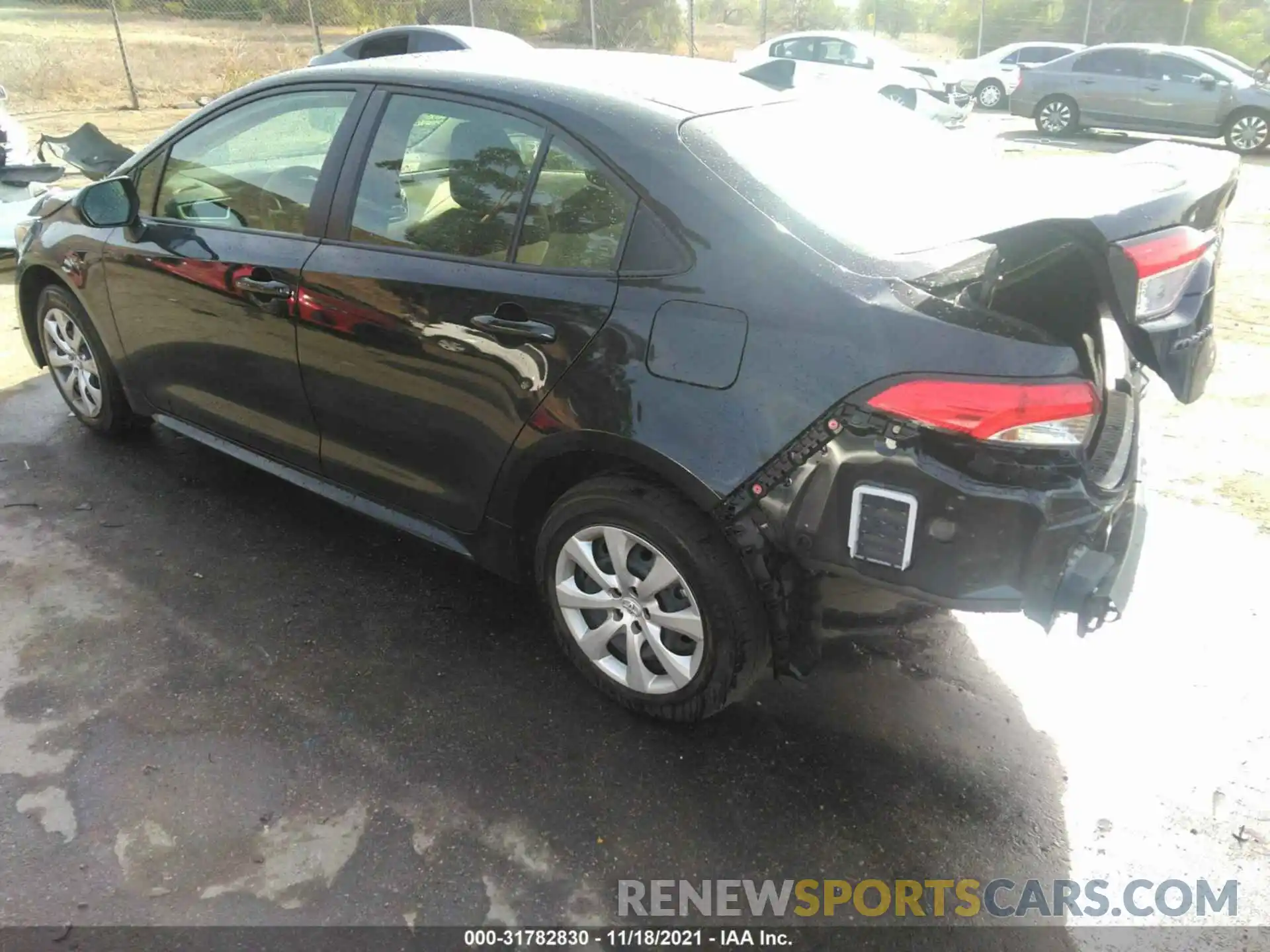 3 Photograph of a damaged car JTDEPMAE6MJ169166 TOYOTA COROLLA 2021