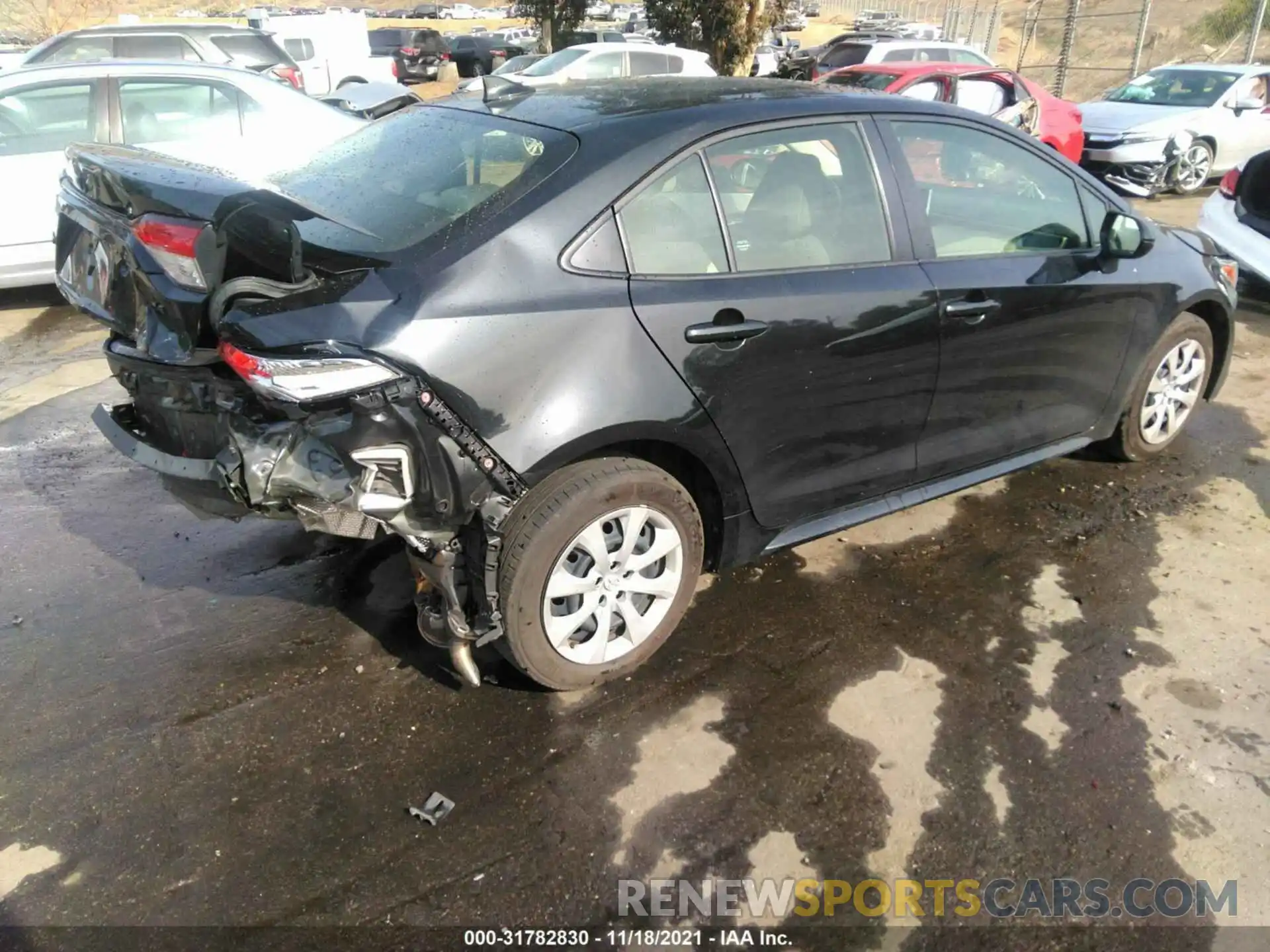 4 Photograph of a damaged car JTDEPMAE6MJ169166 TOYOTA COROLLA 2021