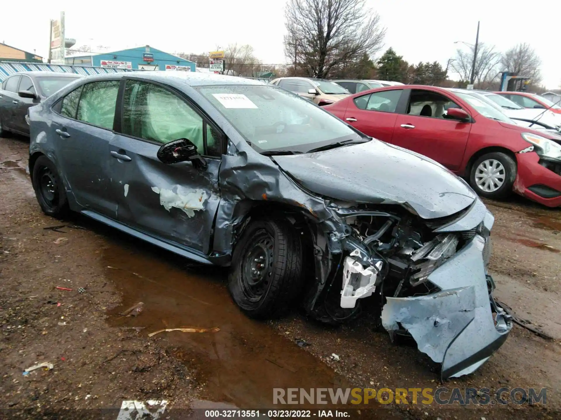 1 Photograph of a damaged car JTDEPMAE6MJ170334 TOYOTA COROLLA 2021