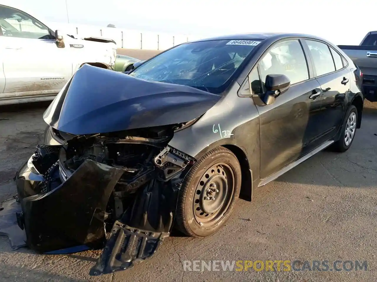 2 Photograph of a damaged car JTDEPMAE6MJ173279 TOYOTA COROLLA 2021