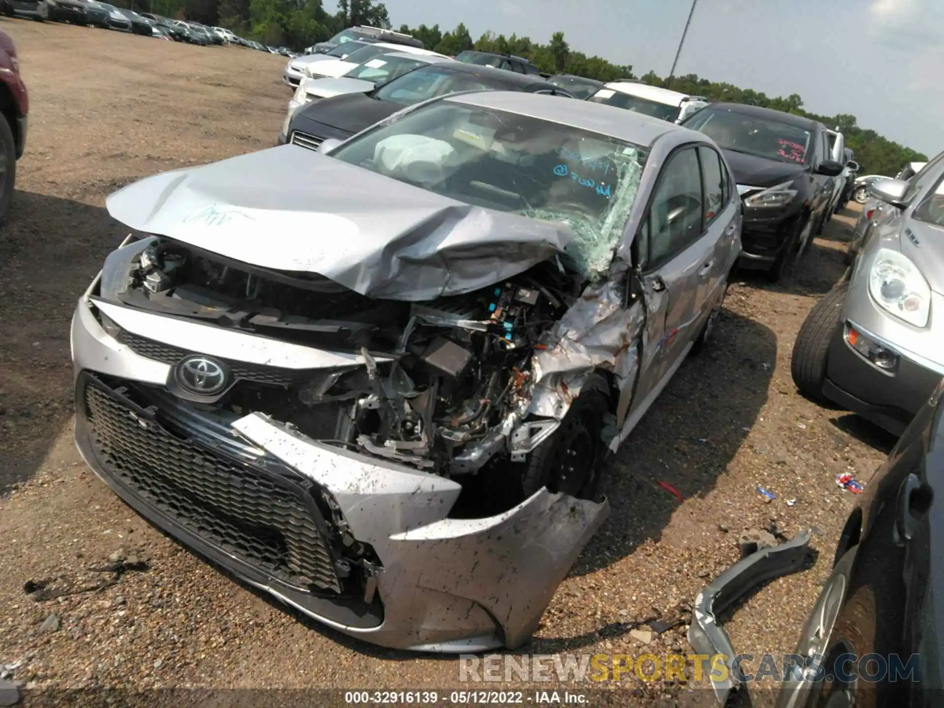 2 Photograph of a damaged car JTDEPMAE6MJ173489 TOYOTA COROLLA 2021