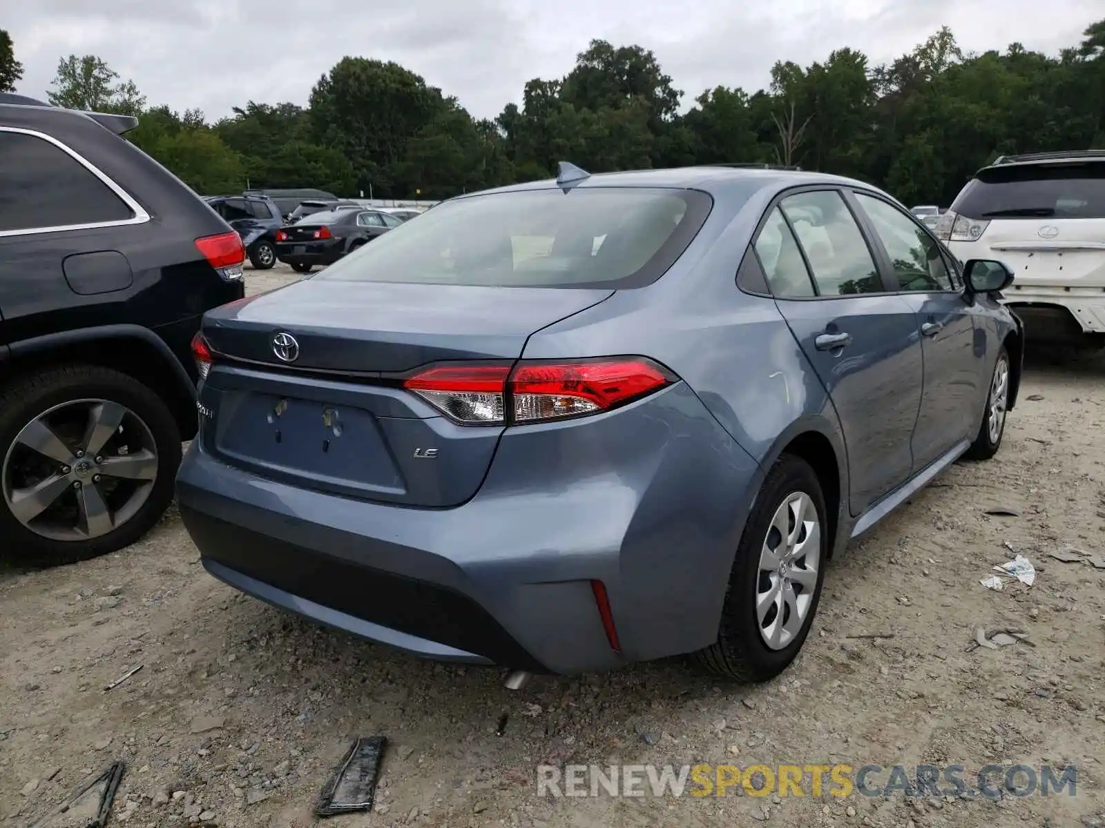 4 Photograph of a damaged car JTDEPMAE6MJ173590 TOYOTA COROLLA 2021