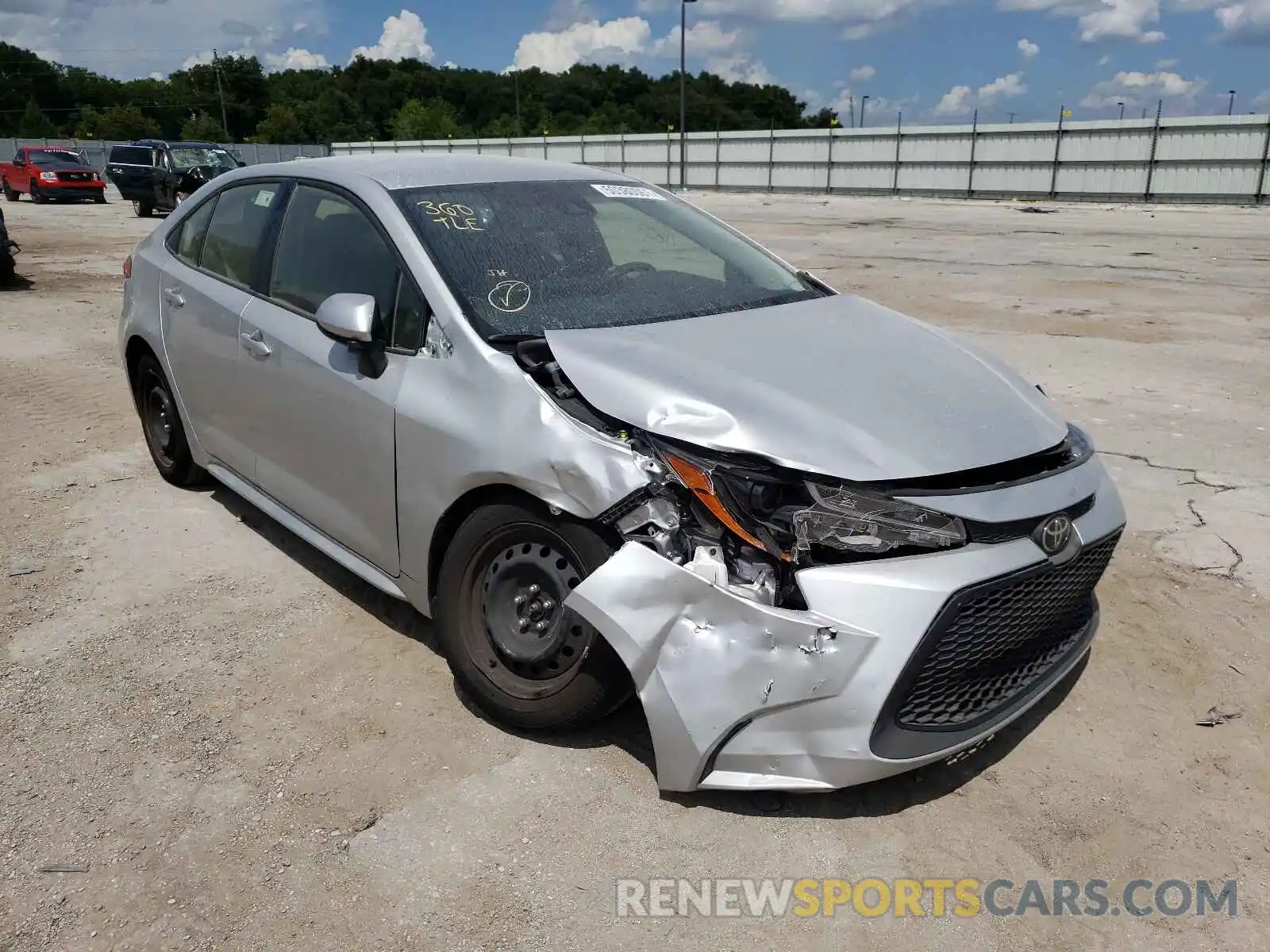 1 Photograph of a damaged car JTDEPMAE6MJ174352 TOYOTA COROLLA 2021