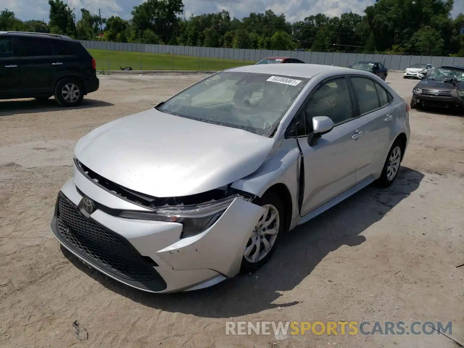 2 Photograph of a damaged car JTDEPMAE6MJ174352 TOYOTA COROLLA 2021