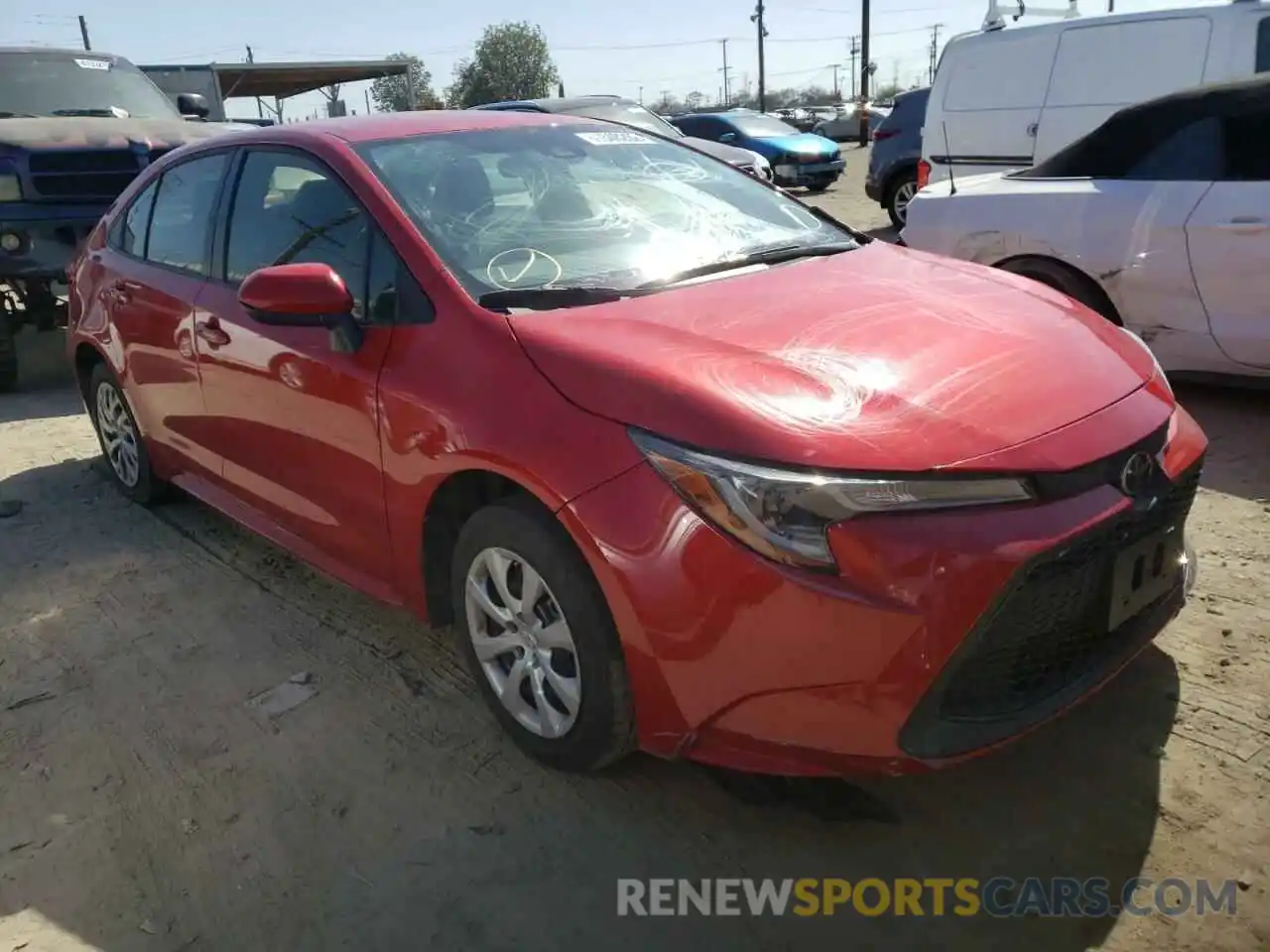 1 Photograph of a damaged car JTDEPMAE6MJ174481 TOYOTA COROLLA 2021