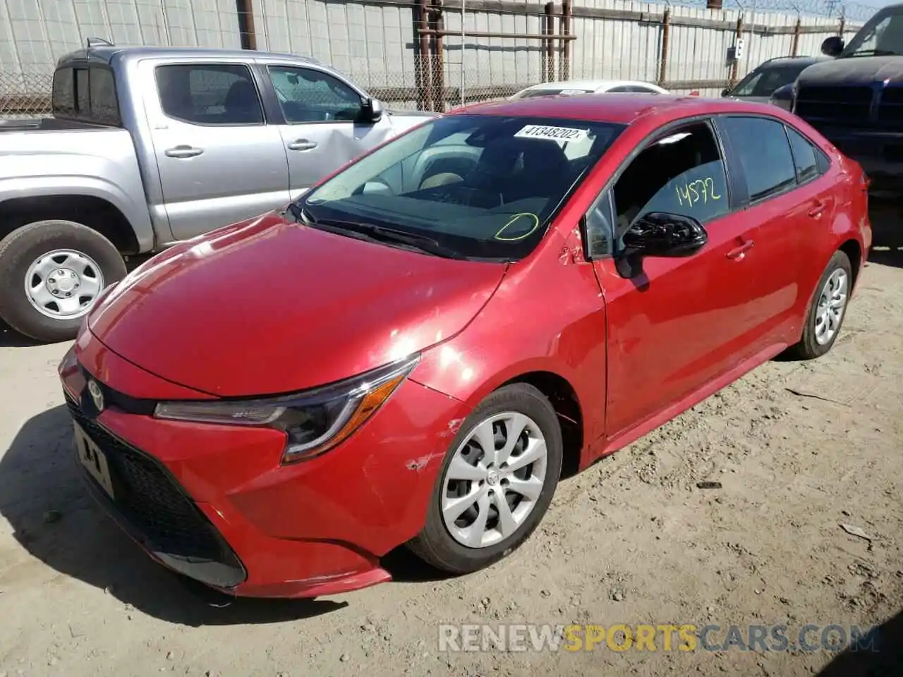 2 Photograph of a damaged car JTDEPMAE6MJ174481 TOYOTA COROLLA 2021