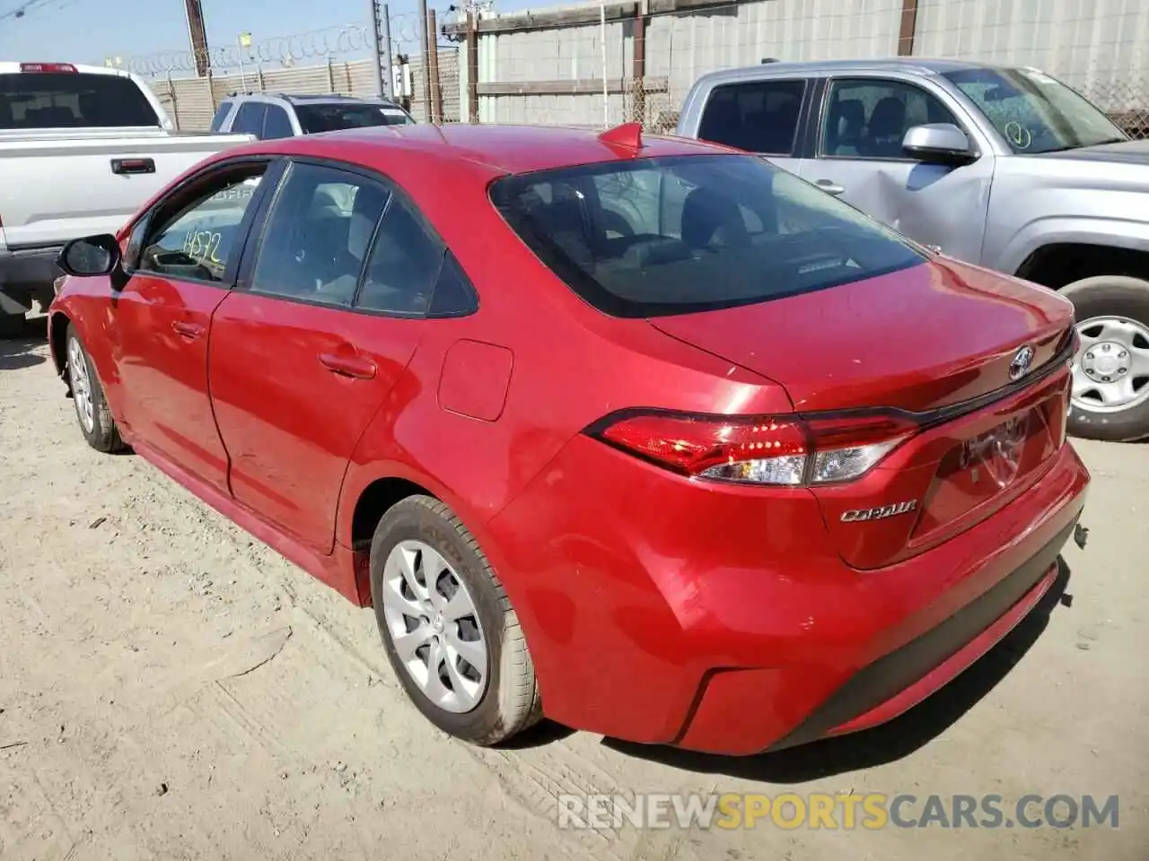 3 Photograph of a damaged car JTDEPMAE6MJ174481 TOYOTA COROLLA 2021