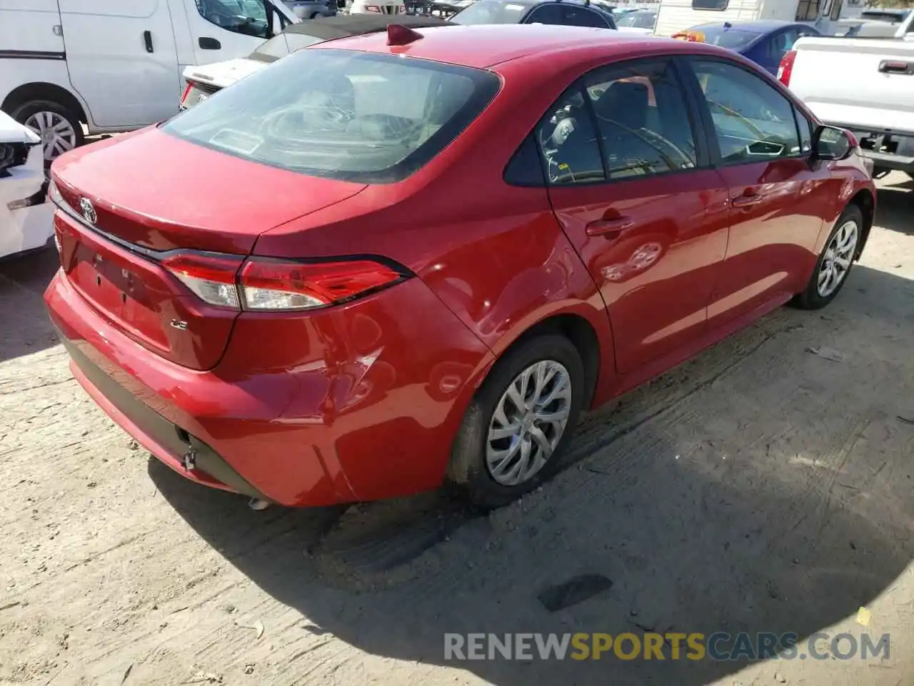 4 Photograph of a damaged car JTDEPMAE6MJ174481 TOYOTA COROLLA 2021