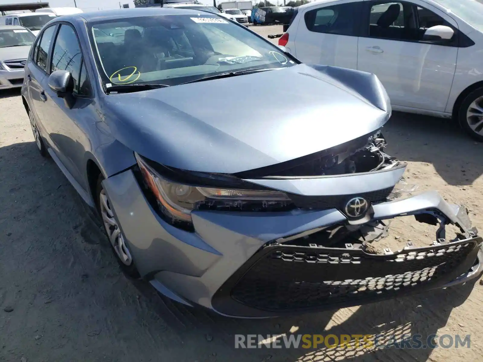 1 Photograph of a damaged car JTDEPMAE6MJ175436 TOYOTA COROLLA 2021