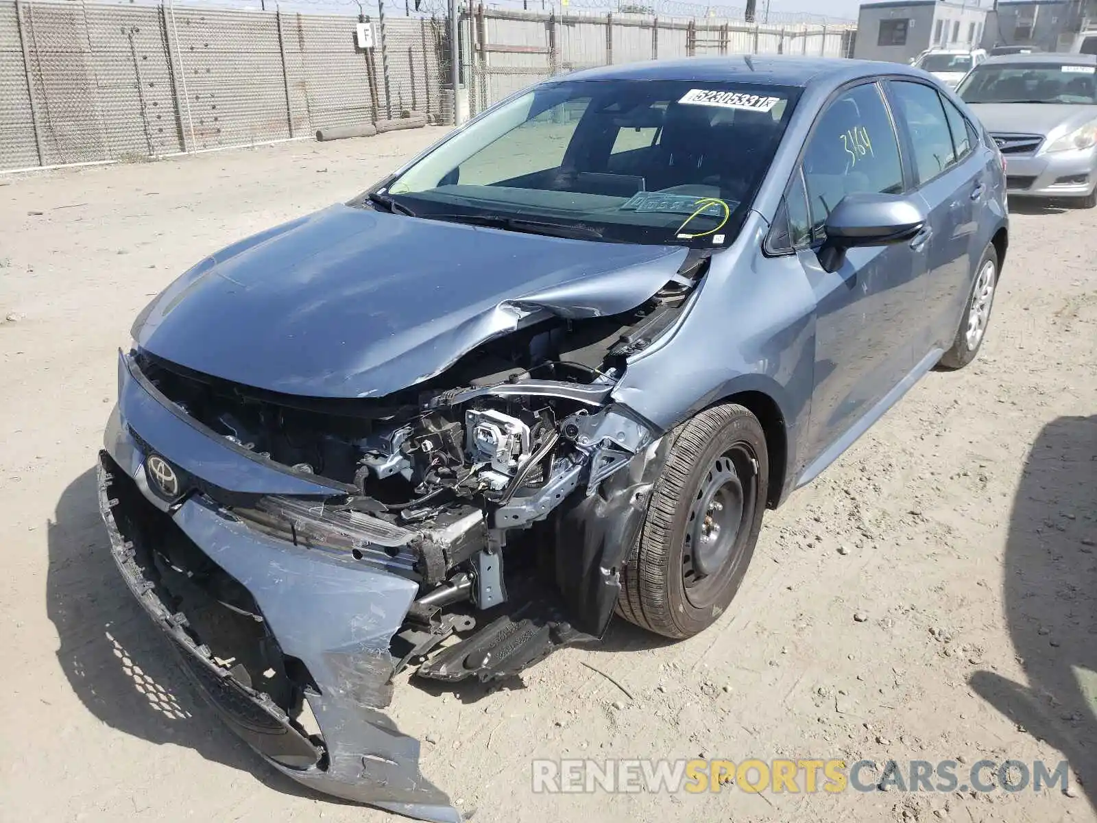 2 Photograph of a damaged car JTDEPMAE6MJ175436 TOYOTA COROLLA 2021