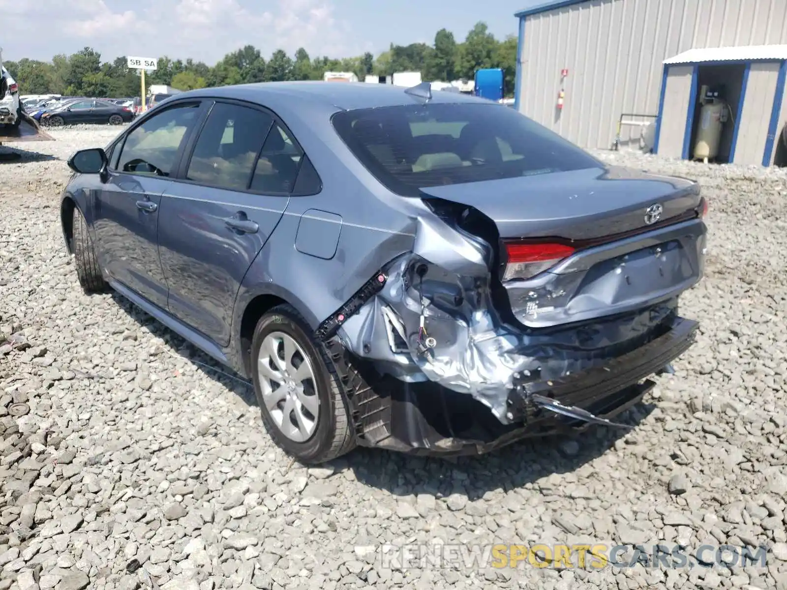 3 Photograph of a damaged car JTDEPMAE6MJ175971 TOYOTA COROLLA 2021