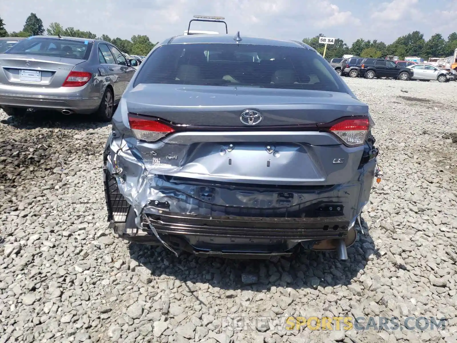 9 Photograph of a damaged car JTDEPMAE6MJ175971 TOYOTA COROLLA 2021