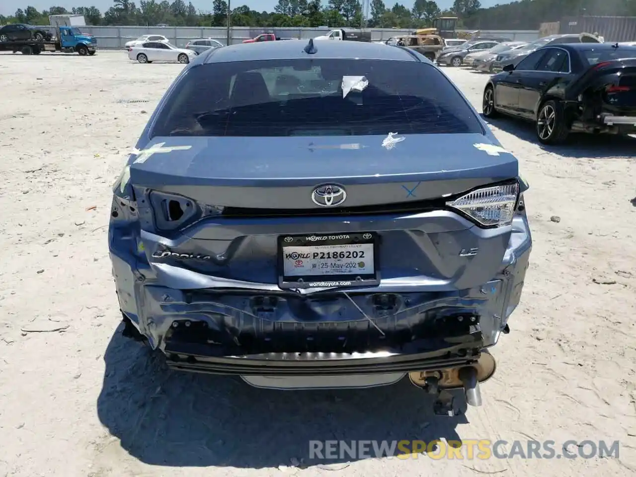 9 Photograph of a damaged car JTDEPMAE6MJ176005 TOYOTA COROLLA 2021