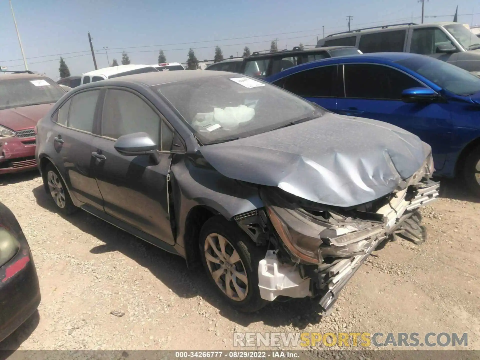 1 Photograph of a damaged car JTDEPMAE6MJ177235 TOYOTA COROLLA 2021