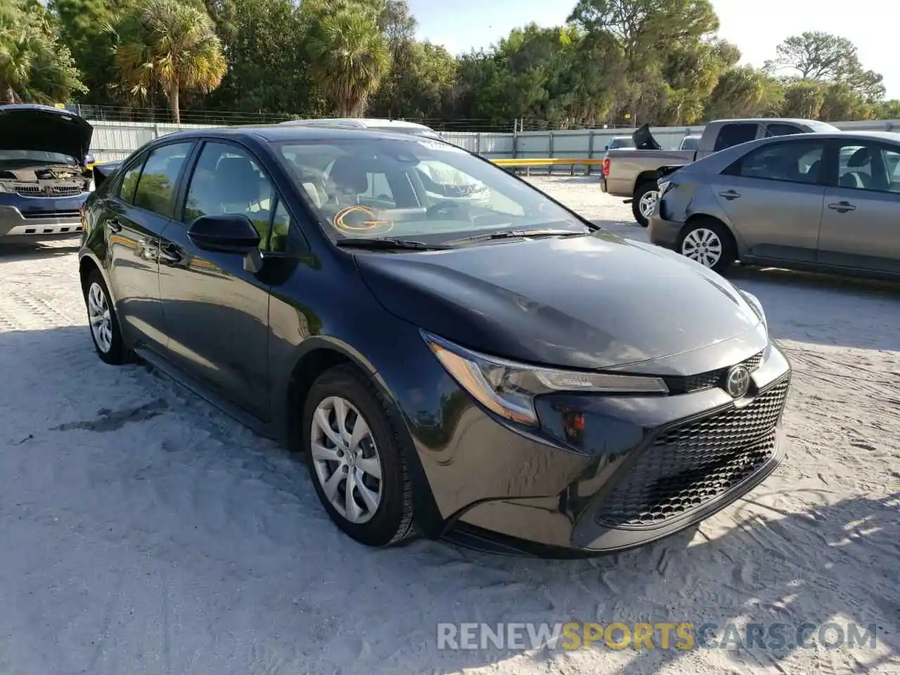 1 Photograph of a damaged car JTDEPMAE6MJ177378 TOYOTA COROLLA 2021