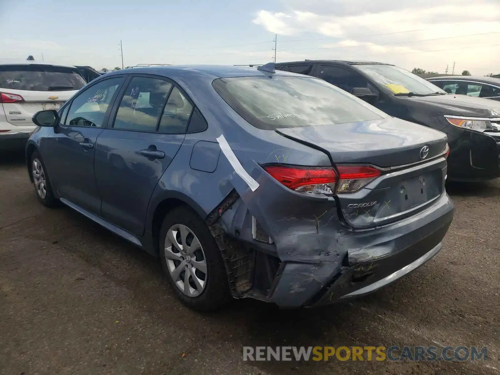 3 Photograph of a damaged car JTDEPMAE6MJ178790 TOYOTA COROLLA 2021