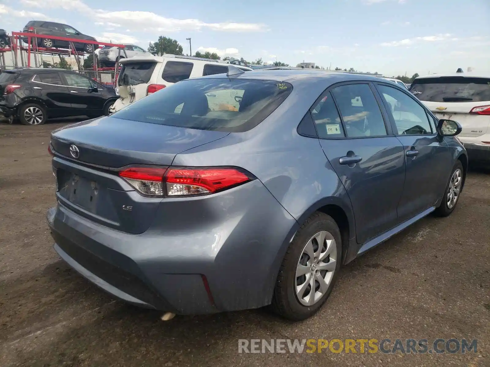 4 Photograph of a damaged car JTDEPMAE6MJ178790 TOYOTA COROLLA 2021