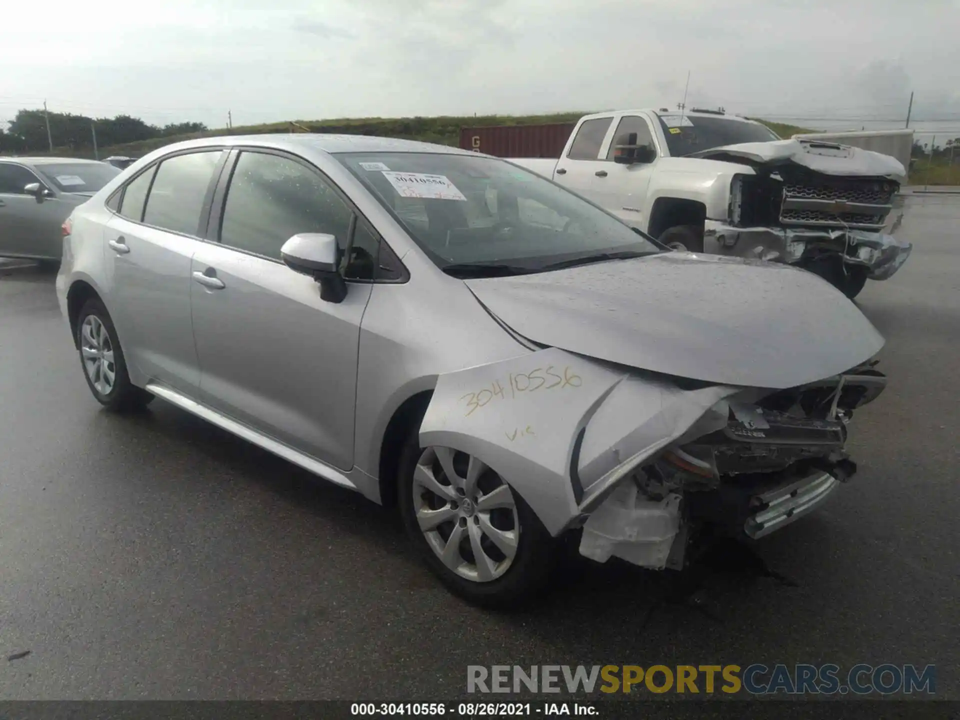 1 Photograph of a damaged car JTDEPMAE6MJ181270 TOYOTA COROLLA 2021