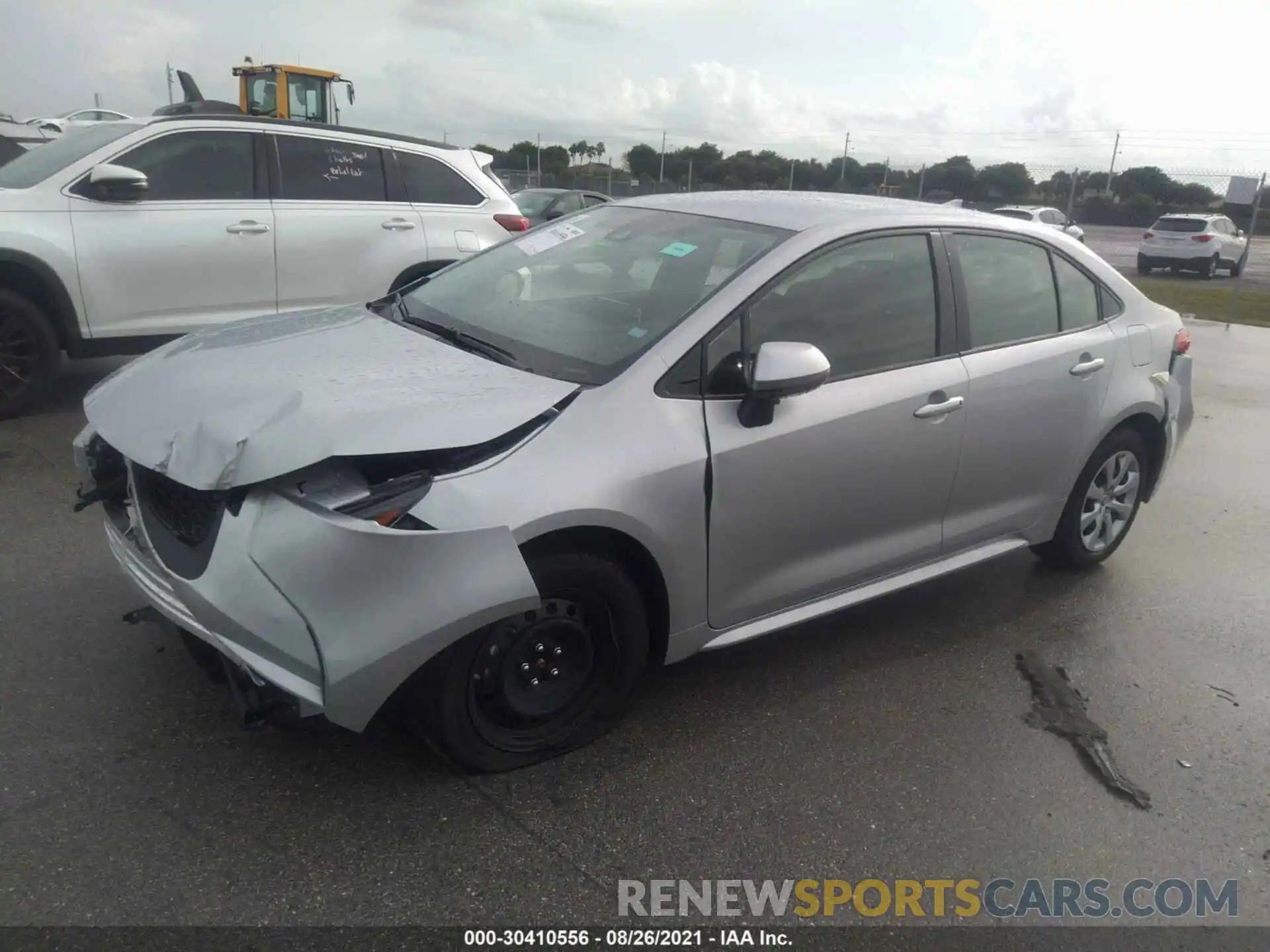 2 Photograph of a damaged car JTDEPMAE6MJ181270 TOYOTA COROLLA 2021