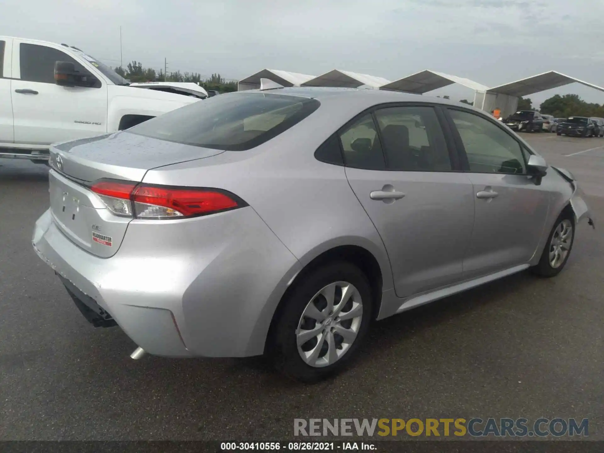 4 Photograph of a damaged car JTDEPMAE6MJ181270 TOYOTA COROLLA 2021