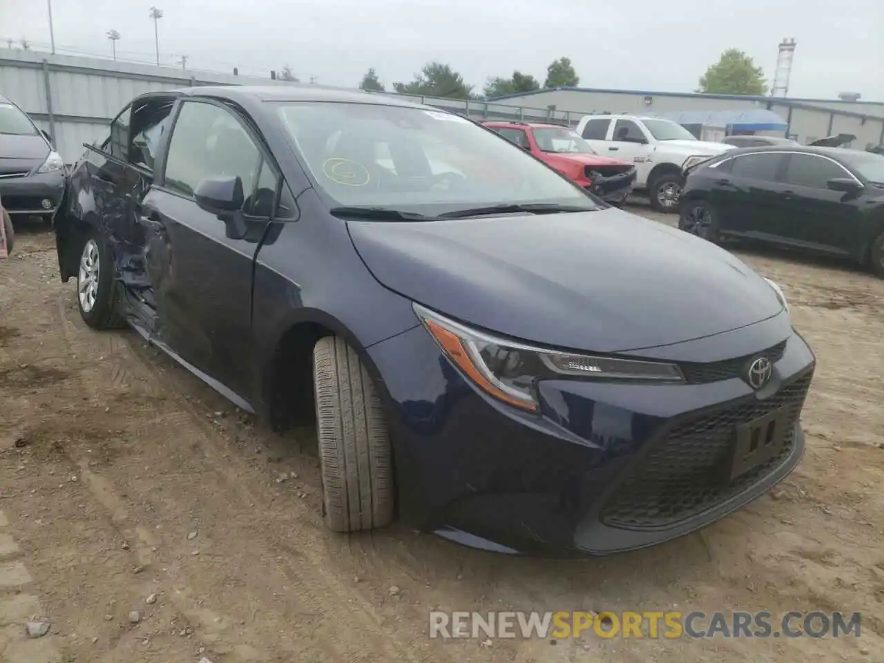 1 Photograph of a damaged car JTDEPMAE6MJ181396 TOYOTA COROLLA 2021